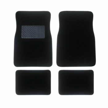 Car Mat for Carpet with Black Rubber Set of 4