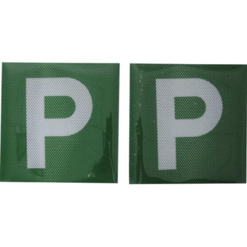 P Plates Electrostatic Green W/White 
