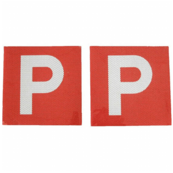 P Plates Electrostatic Red W/White P