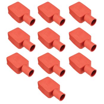Projecta Terminal Cover PVC Straight Red 10 Pack