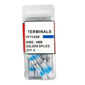 Solder Splice Terminals 4mm 6 Pack