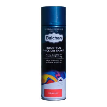 Balchan Quick Dry Industrial Enamel Paint Signal Red 400g