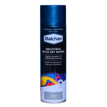 Balchan Quick Dry Industrial Enamel Paint Silver 400g