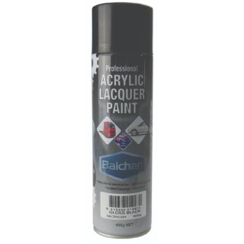 Balchan Professional Acrylic Lacquer Paint Gloss Black 400g