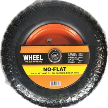 Solid Rubber NO Flat Wheel With Metal Rim 13