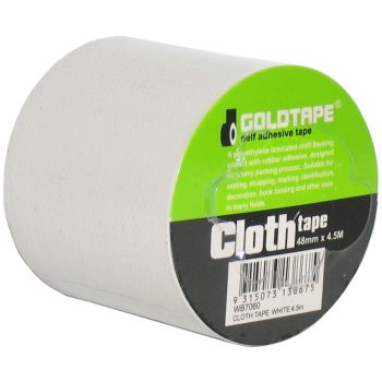 Cloth Gaffer Tape White 48mm x 4.5m