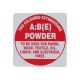 ABE Class Dry Chemical Powder Type Extinguisher Location Sign