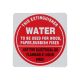 Water Type Fire Extinguisher Location Sign 