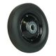 Solid Rubber NO Flat Wheel With Metal Rim 6 Inch